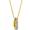 Apart Zawieszka z żółtego złota z brylantem - 0,01 ct - próba 585< Zawieszki