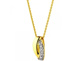 Apart Zawieszka z żółtego złota z brylantem - 0,01 ct - próba 585< Zawieszki