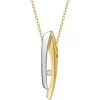 Apart Zawieszka z żółtego złota z brylantem - 0,02 ct - próba 585< Zawieszki
