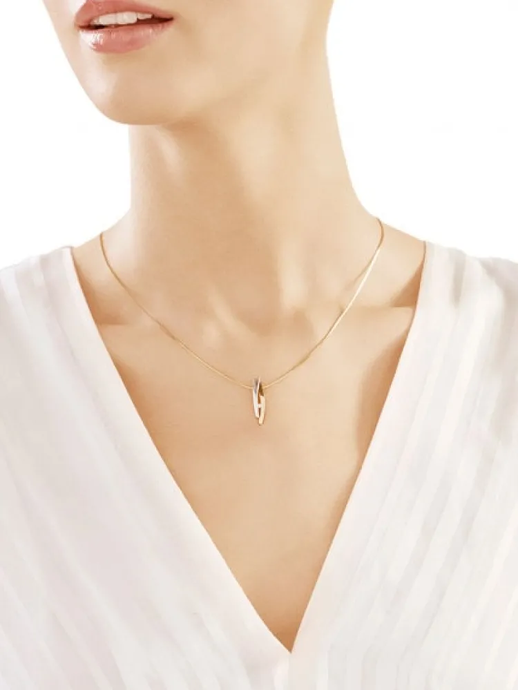 Apart Zawieszka z żółtego złota z brylantem - 0,02 ct - próba 585< Zawieszki