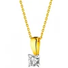 Apart Zawieszka z żółtego złota z brylantem - 0,18 ct - próba 750< Zawieszki