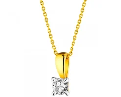 Apart Zawieszka z żółtego złota z brylantem - 0,18 ct - próba 750< Zawieszki