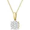 Apart Zawieszka z żółtego złota z brylantami - 0,12 ct - próba 585< Zawieszki