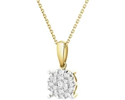 Apart Zawieszka z żółtego złota z brylantami - 0,12 ct - próba 585< Zawieszki