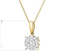 Apart Zawieszka z żółtego złota z brylantami - 0,12 ct - próba 585< Zawieszki