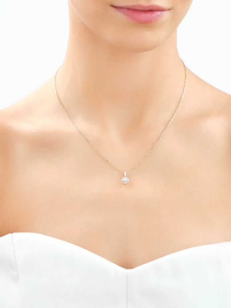 Apart Zawieszka z żółtego złota z brylantami - 0,29 ct - próba 585< Wszystkie