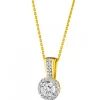 Hot Apart Zawieszka z żółtego złota z brylantami - 0,42 ct - próba 750