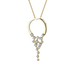 Apart Zawieszka z żółtego złota z brylantami - 0,29 ct - próba 585< Zawieszki