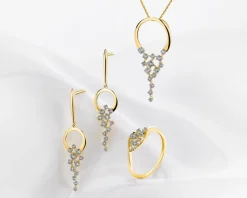 Apart Zawieszka z żółtego złota z brylantami - 0,29 ct - próba 585< Zawieszki