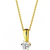 Sale Apart Zawieszka z żółtego złota z brylantami - 0,25 ct - próba 750