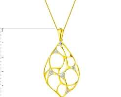 Best Apart Zawieszka z żółtego złota z brylantami - 0,05 ct - próba 585
