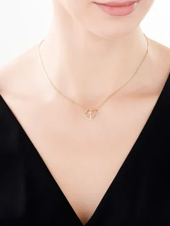 Apart Zawieszka z żółtego złota z brylantem - serce, koń - 0,008 ct - próba 375< Zawieszki