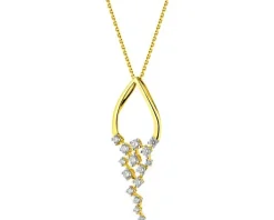 Apart Zawieszka z żółtego złota z brylantami - 0,33 ct - próba 585< Zawieszki