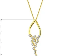 Apart Zawieszka z żółtego złota z brylantami - 0,33 ct - próba 585< Zawieszki
