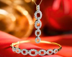 Best Apart Zawieszka z żółtego złota z brylantami - 0,75 ct - próba 585