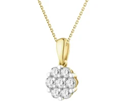Best Apart Zawieszka z  żółtego złota z brylantami laboratoryjnymi - 0,35 ct - próba 585