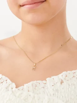Apart Zawieszka z żółtego złota z brylantem - kot - 0,008 ct - próba 375< Wszystkie