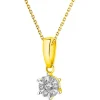 Apart Zawieszka z żółtego złota z brylantami - 0,16 ct - próba 585< Zawieszki
