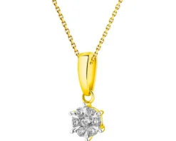 Apart Zawieszka z żółtego złota z brylantami - 0,16 ct - próba 585< Zawieszki