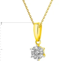 Apart Zawieszka z żółtego złota z brylantami - 0,16 ct - próba 585< Zawieszki