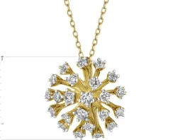 New Apart Zawieszka z żółtego złota z brylantami - 0,32 ct - próba 585