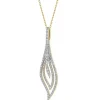Apart Zawieszka z żółtego złota z brylantami - 0,44 ct - próba 585