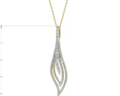 Apart Zawieszka z żółtego złota z brylantami - 0,44 ct - próba 585