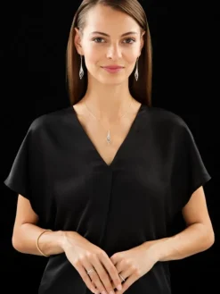 Apart Zawieszka z żółtego złota z brylantami - 0,44 ct - próba 585