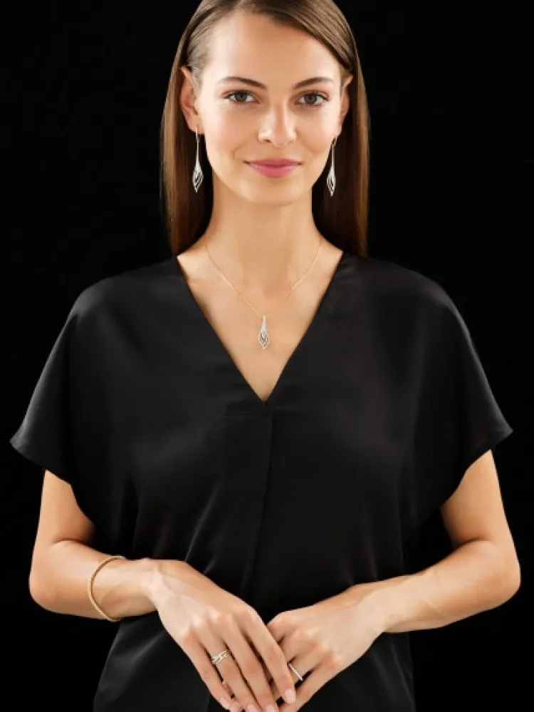 Apart Zawieszka z żółtego złota z brylantami - 0,44 ct - próba 585