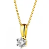 Apart Zawieszka z żółtego złota z brylantem - 0,18 ct - próba 750< Zawieszki