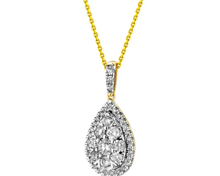 Apart Zawieszka z żółtego złota z brylantami - 0,57 ct - próba 585< Zawieszki