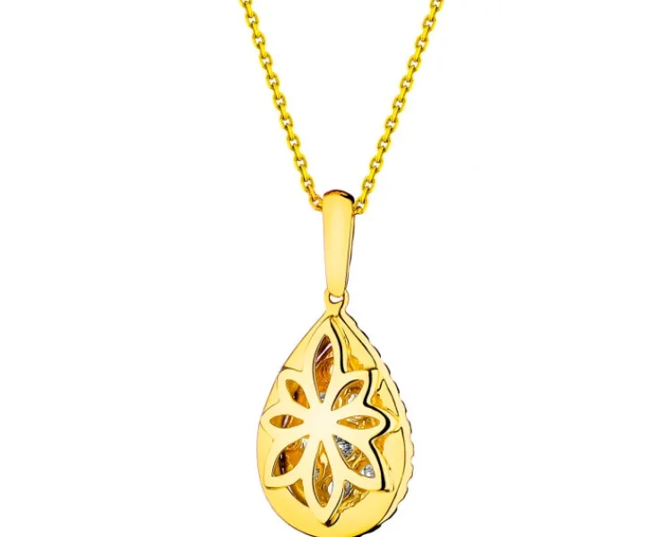Apart Zawieszka z żółtego złota z brylantami - 0,57 ct - próba 585< Zawieszki