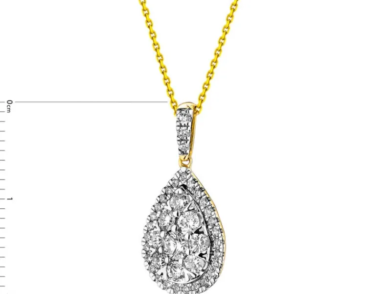 Apart Zawieszka z żółtego złota z brylantami - 0,57 ct - próba 585< Zawieszki