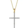 Apart Zawieszka z żółtego złota z brylantami - krzyż - 0,15 ct - próba 585< Zawieszki
