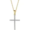 New Apart Zawieszka z żółtego złota z brylantami - krzyż - 0,25 ct - próba 585