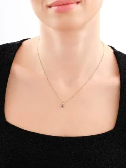 Apart Zawieszka z żółtego złota z czarnym brylantem - 0,49 ct - próba 585< Zawieszki