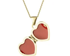 New Apart Zawieszka z żółtego złota z diamentem - puzderko - serce - 0,005 ct - próba 585