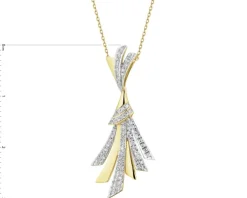 Best Apart Zawieszka z żółtego złota z diamentami - 0,18 ct - próba 585