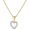 Best Apart Zawieszka z żółtego złota z diamentami - serce - 0,04 ct - próba 585