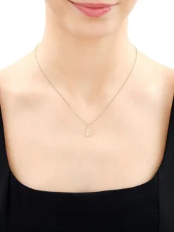 Hot Apart Zawieszka z żółtego złota z diamentem - litera L - 0,004 ct - próba 585