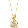 Apart Zawieszka z żółtego złota z diamentami - koniczyna - 0,02 ct - próba 585< Zawieszki