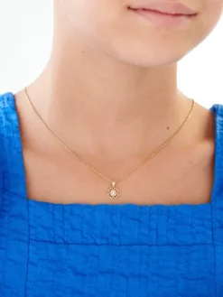 Apart Zawieszka z żółtego złota z diamentami - koniczyna - 0,02 ct - próba 585< Zawieszki