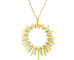 Apart Zawieszka z żółtego złota z diamentami - 0,15 ct - próba 585< Zawieszki