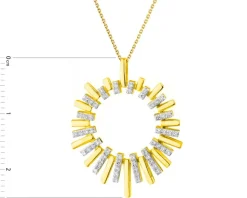 Apart Zawieszka z żółtego złota z diamentami - 0,15 ct - próba 585< Zawieszki