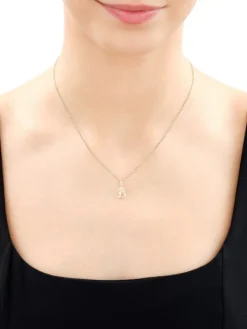 Apart Zawieszka z żółtego złota z diamentem - litera B - 0,004 ct - próba 585< Zawieszki