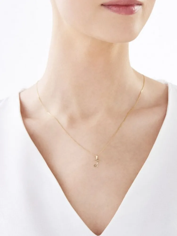Apart Zawieszka z żółtego złota z diamentem - litera J - 0,004 ct - próba 585< Zawieszki