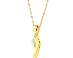 Apart Zawieszka z żółtego złota z diamentami - medalik Matka Boska - 0,006 ct - próba 375< Zawieszki