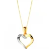 Apart Zawieszka z żółtego złota z diamentem - serce - 0,002 ct - próba 585< Zawieszki