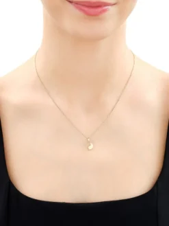 Discount Apart Zawieszka z żółtego złota z diamentem - yin yang - 0,006 ct - próba 375