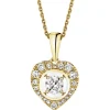 Apart Zawieszka z żółtego złota z diamentami - serce - 0,25 ct - próba 585< Zawieszki